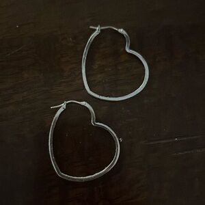 Heart Hoop Earrings